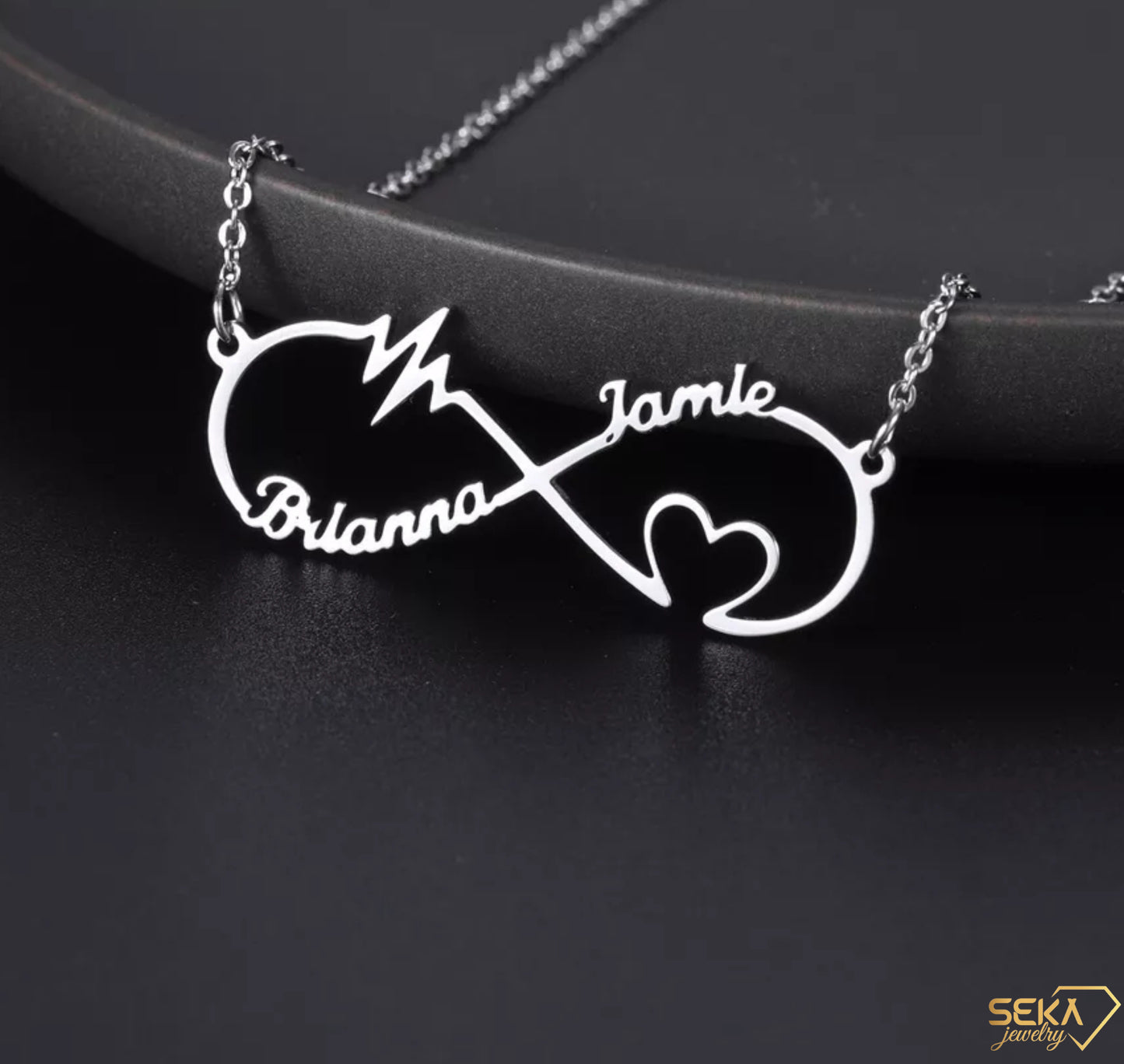 Infinity Shape Custom Letters Personalized