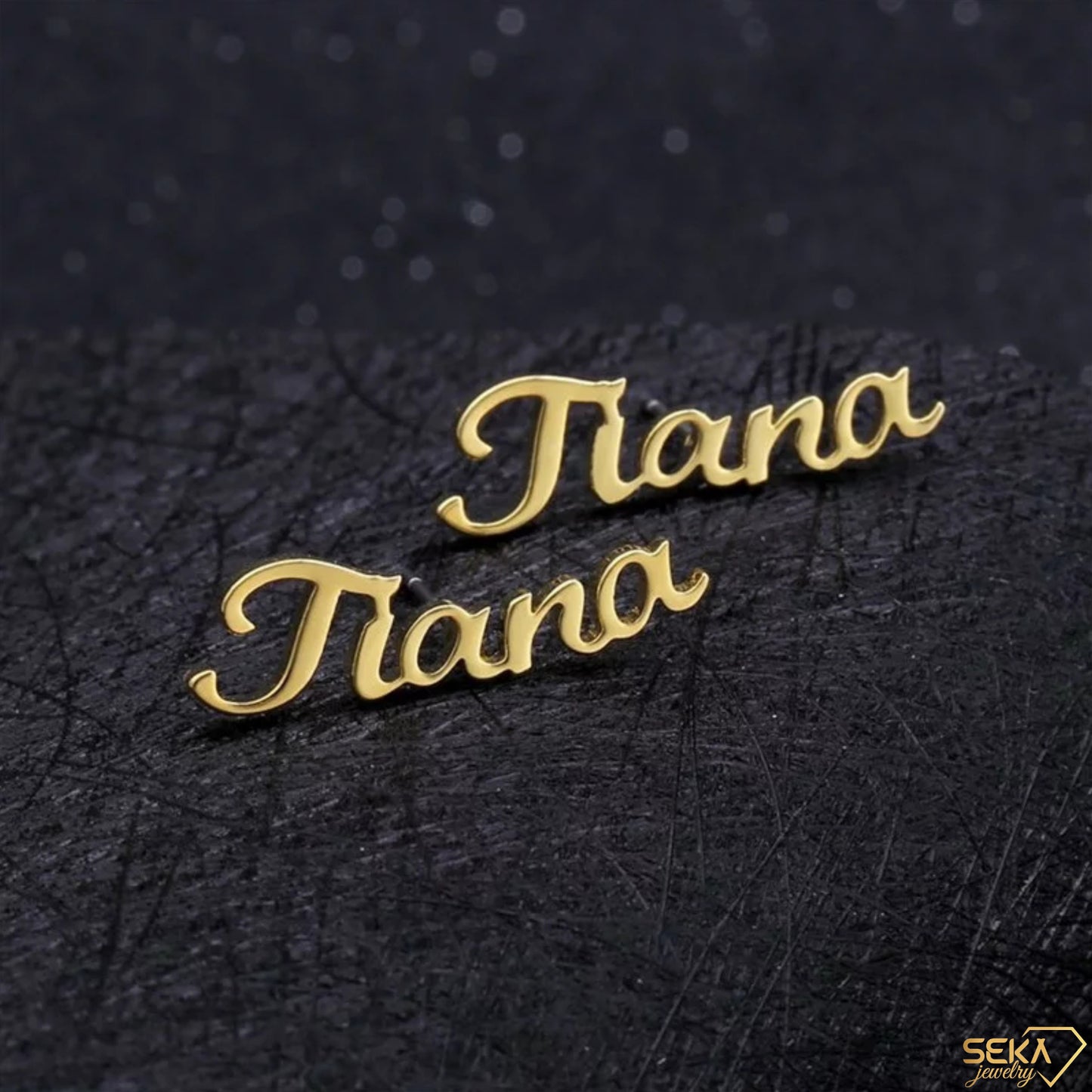 Pair Personalized Custom Name Earring