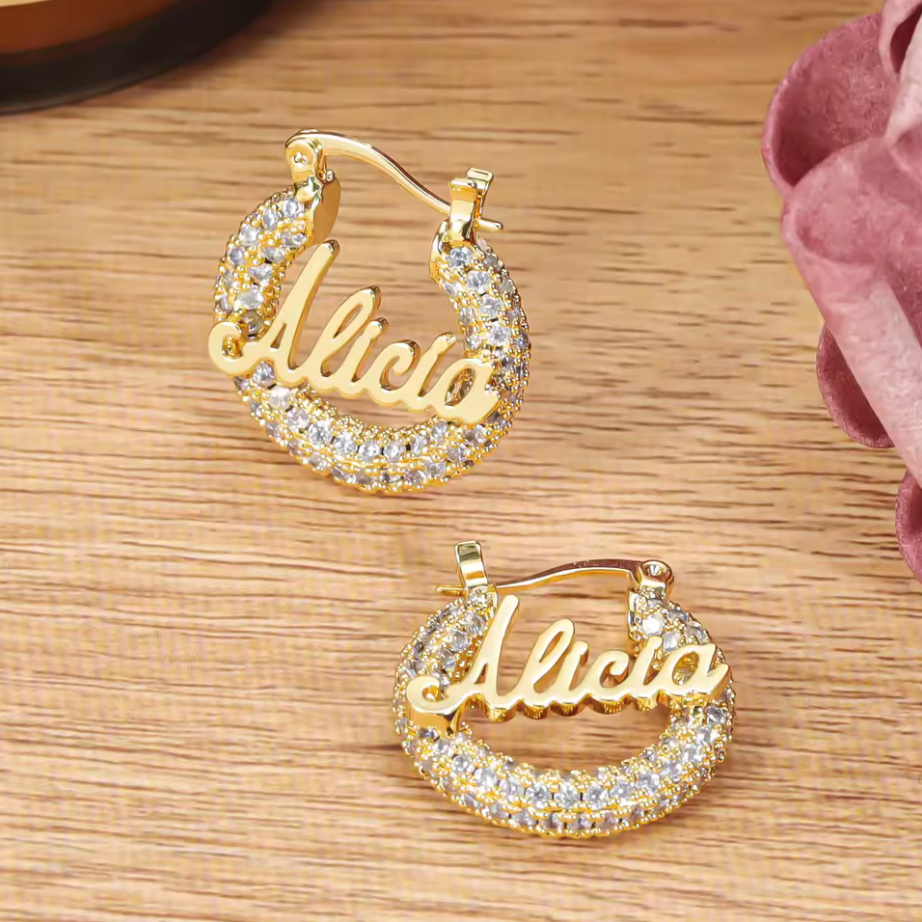 New Zircon Hoop Earring Custom