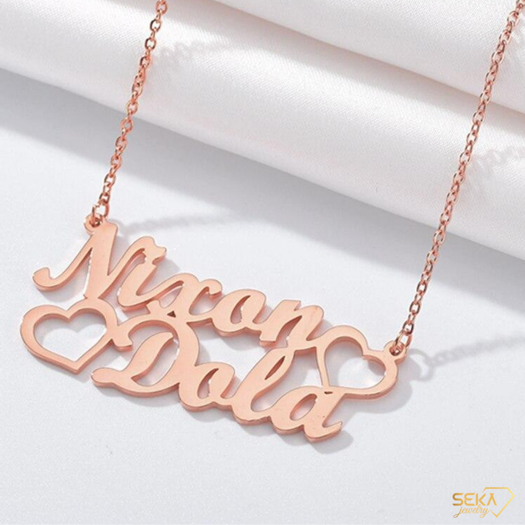 Name Necklace Stainless Steel Nameplated Necklaces Custom Gift Women