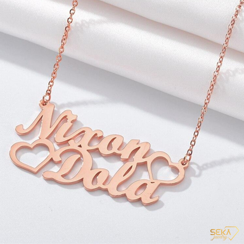 Name Necklace Stainless Steel Nameplated Necklaces Custom Gift Women