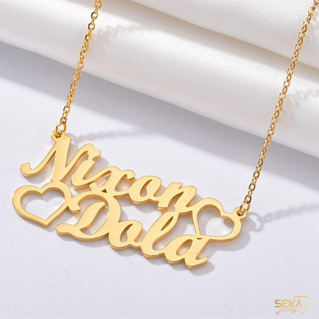 Name Necklace Stainless Steel Nameplated Necklaces Custom Gift Women